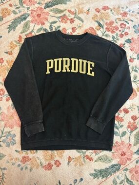Purdue Ribbed Crewneck Sweatshirt